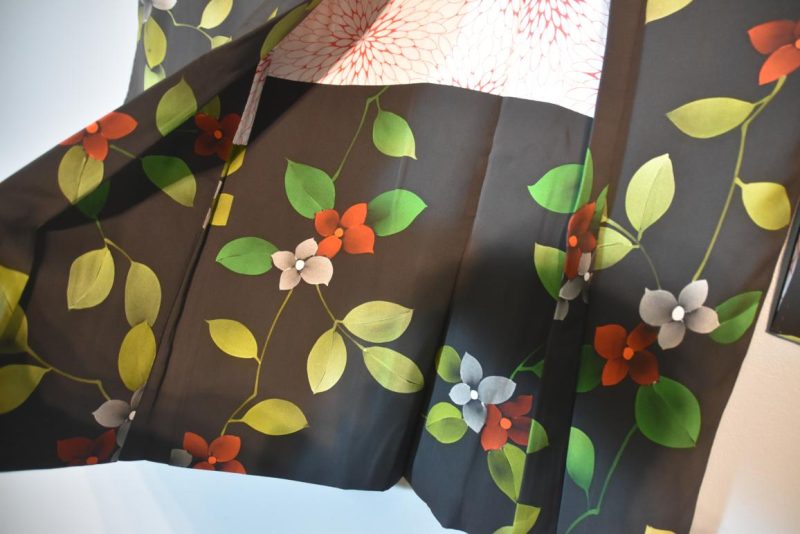 Floral Vintage Silk Haori Jacket - Image 4