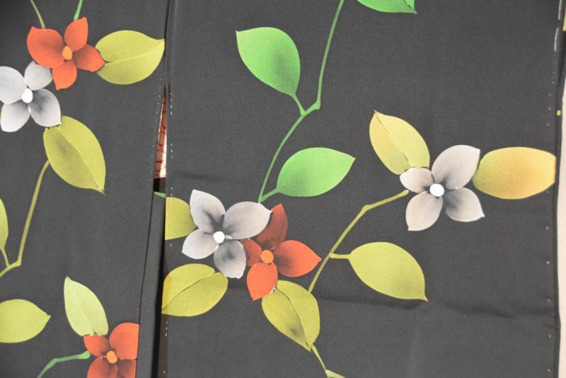 Floral Vintage Silk Haori Jacket - Image 7