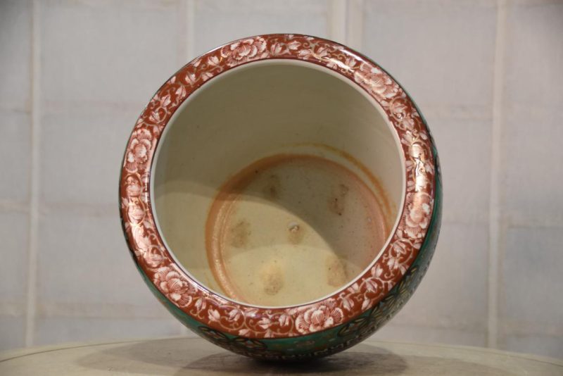 Coloured Imari Hibachi Urn - Image 4