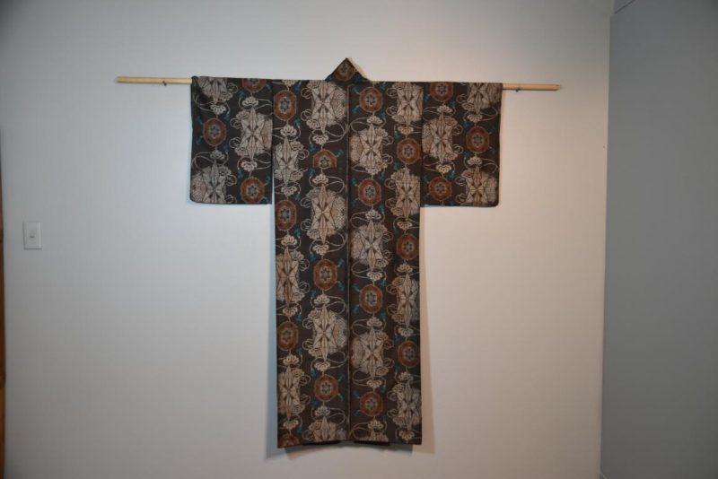 Japanese Silk Ikat Kimono