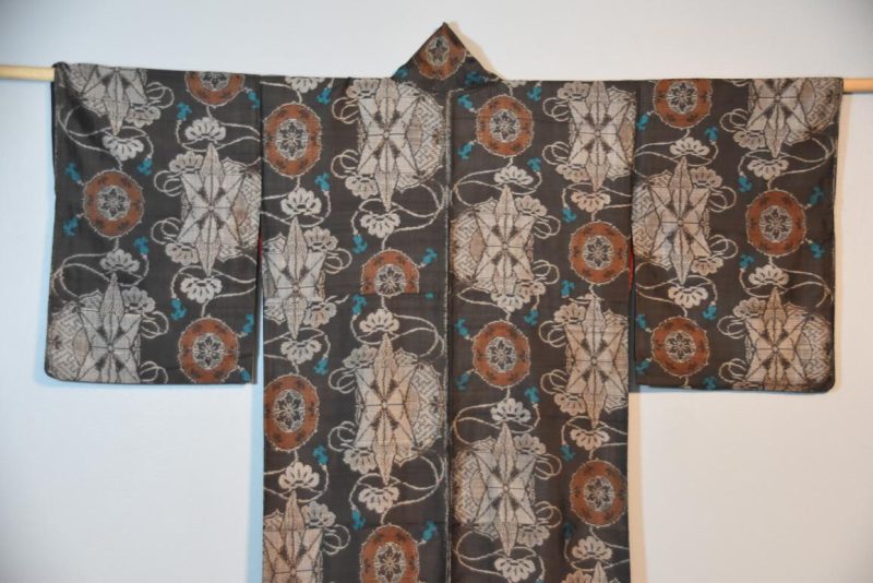 Japanese Silk Ikat Kimono - Image 2