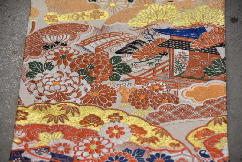 Japanese Maru Silk Obi - Image 10
