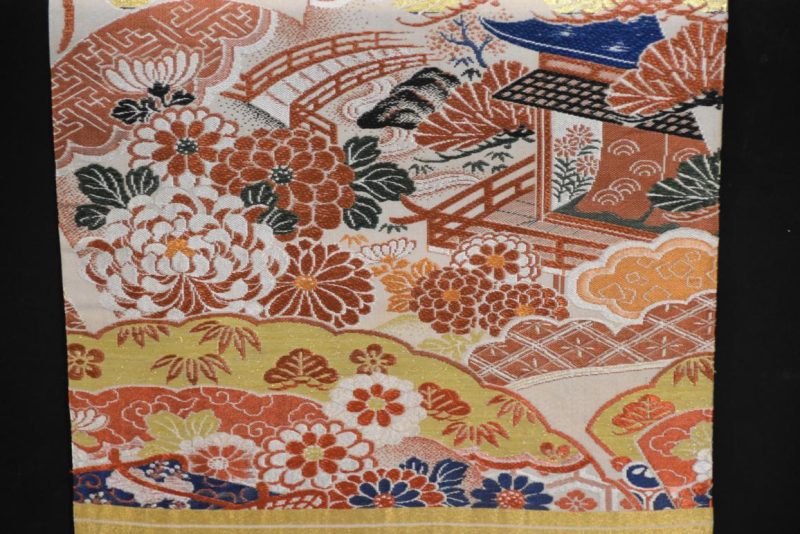 Japanese Maru Silk Obi - Image 6