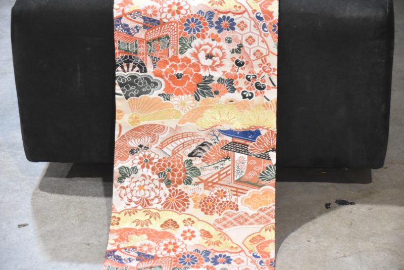 Japanese Maru Silk Obi - Image 4