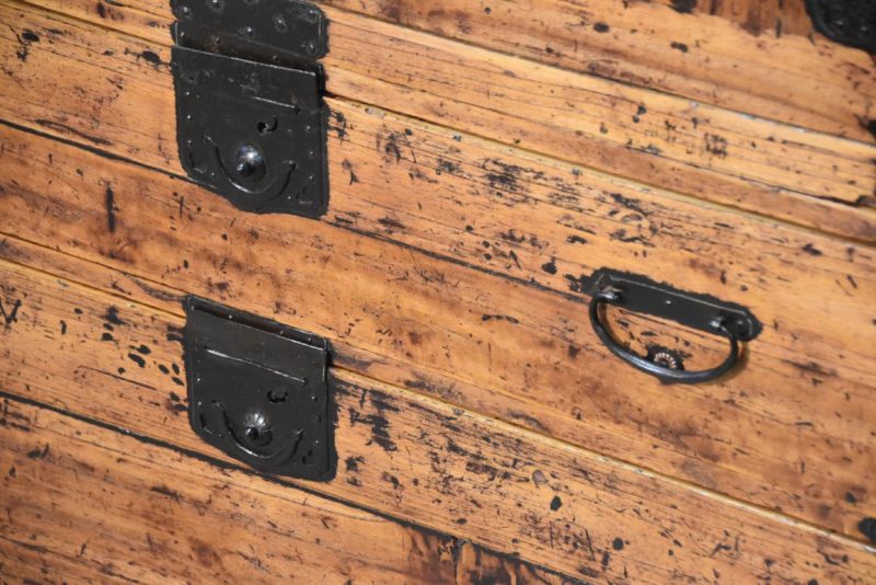 Edo Period Clothing Chest (2 Sections) Width:960mm - Image 12