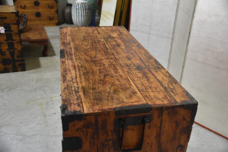 Edo Period Clothing Chest (2 Sections) Width:960mm - Image 8