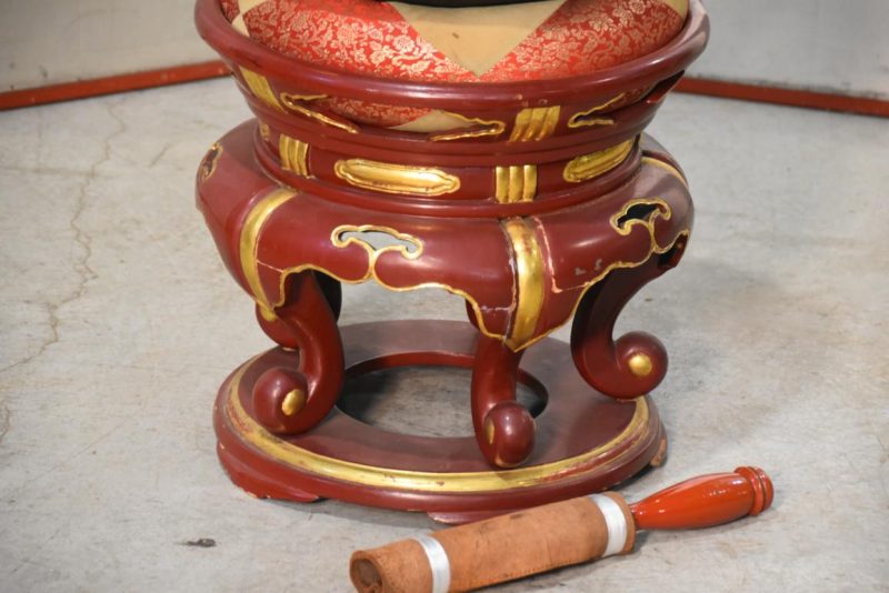 Japanese Buddhist Rin Bell and Stand Height:690mm - Image 7