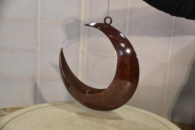 Japanese Crescent Moon Vase Width:315mm - Image 6