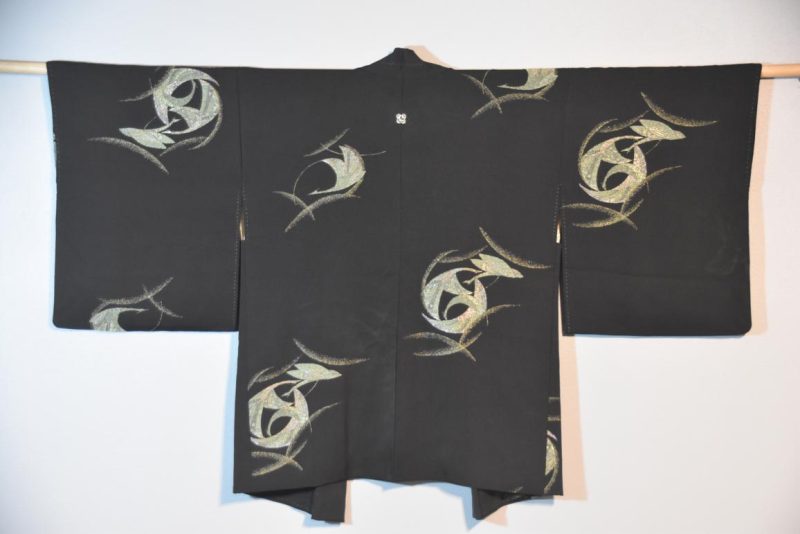 Vintage Silk Lacquer Thread Haori Jacket - Image 7