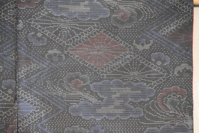 Oshima (Ikat) Vintage Kimono - Image 6