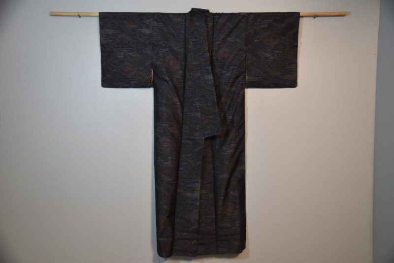 Oshima (Ikat) Vintage Kimono - Image 4