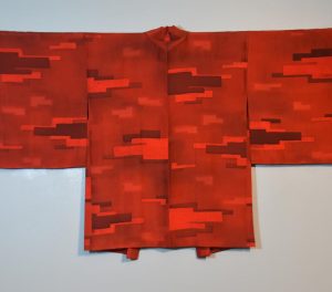 Rich Red Silk Haori