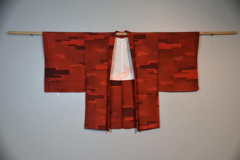 Rich Red Silk Haori - Image 5