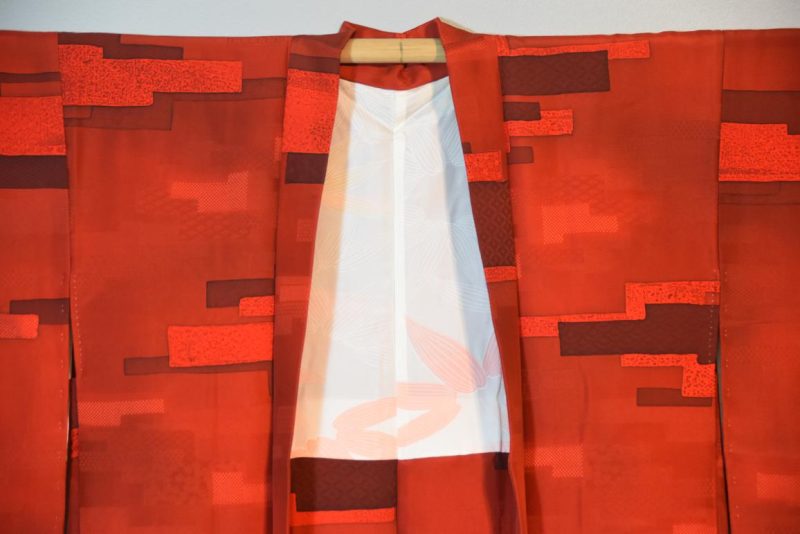 Rich Red Silk Haori - Image 4