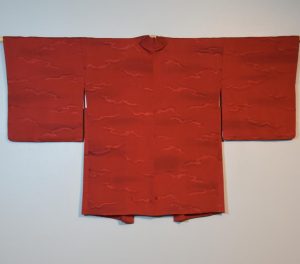 Rich Red Silk Haori