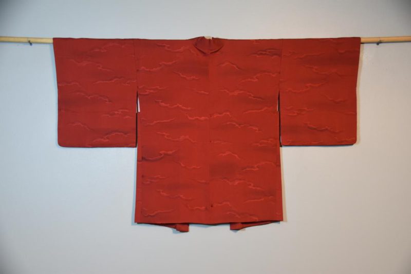 Rich Red Silk Haori - Image 3