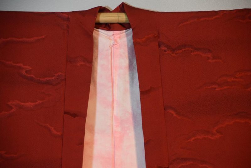 Rich Red Silk Haori - Image 3
