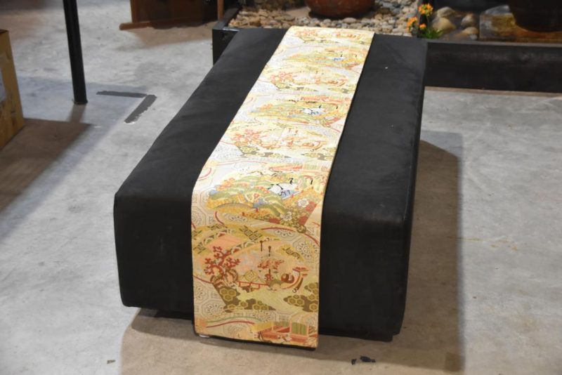 Vintage Silk Sash Table Runner Width:4000mm