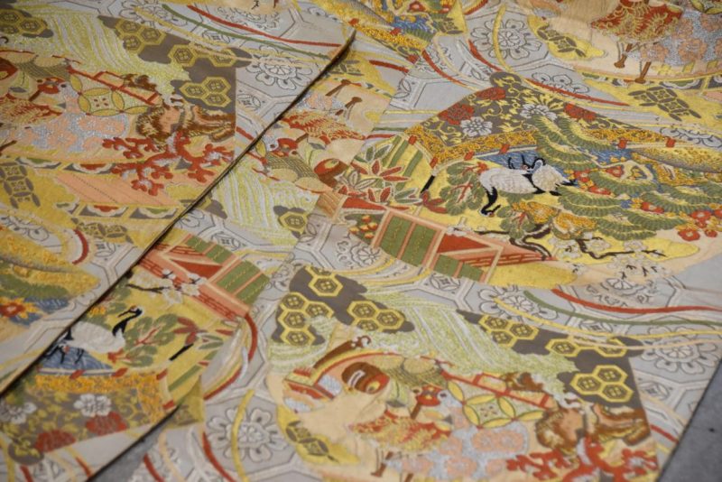 Vintage Silk Sash Table Runner Width:4000mm - Image 3