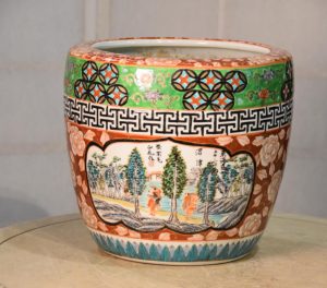Coloured Imari Hibachi Width:280mm