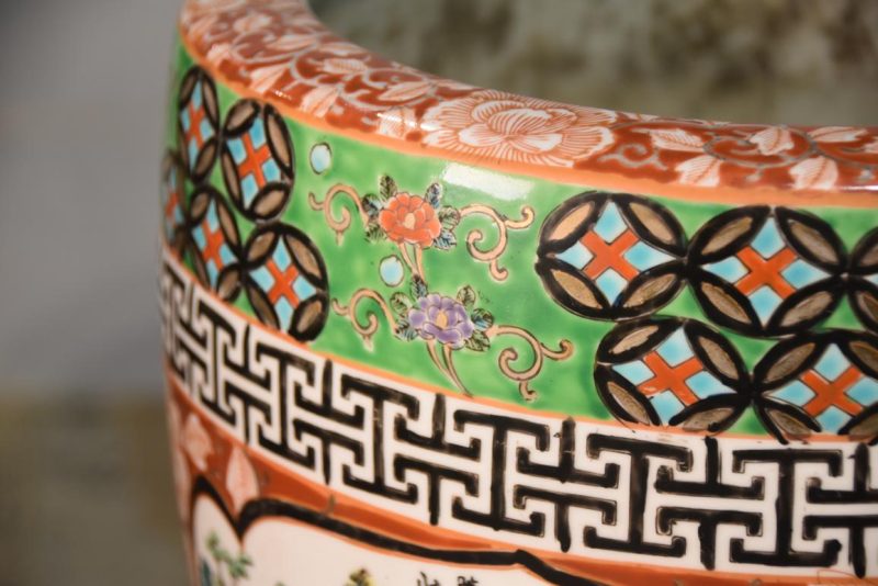 Coloured Imari Hibachi Width:280mm - Image 6