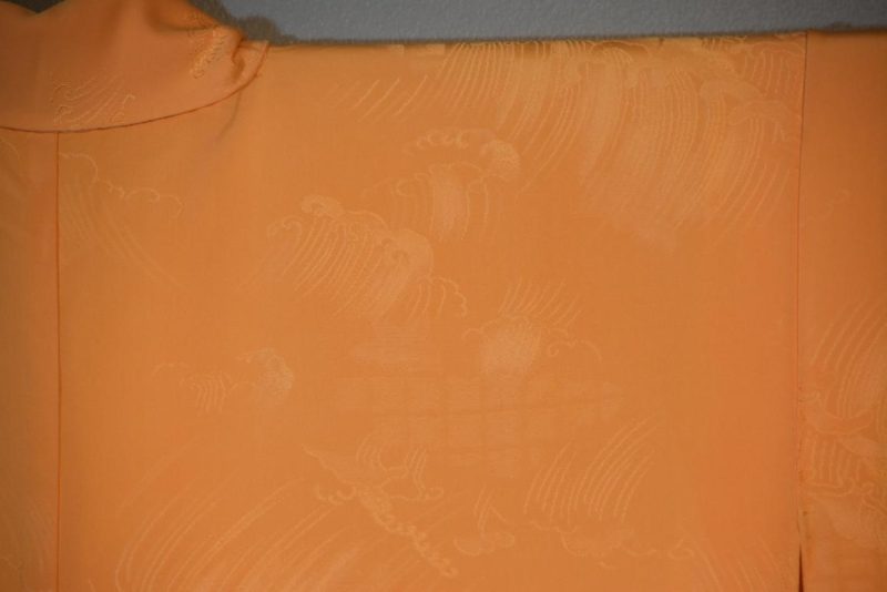 Peach Silk Jacquard Kimono - Image 7