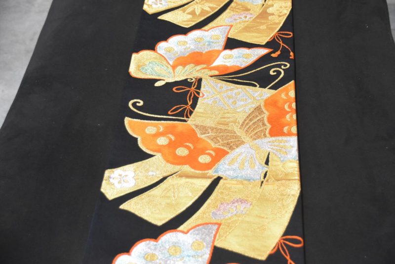 Japanese Obi with Butterfly Design - Image 7
