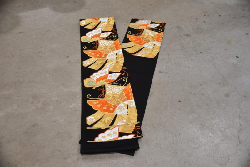 Japanese Obi with Butterfly Design - Image 3