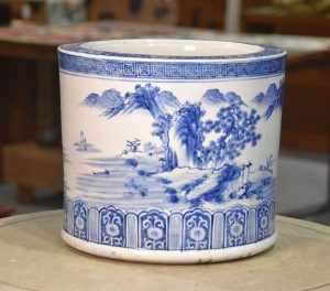 Vintage Porcelain Hibachi Width:310mm