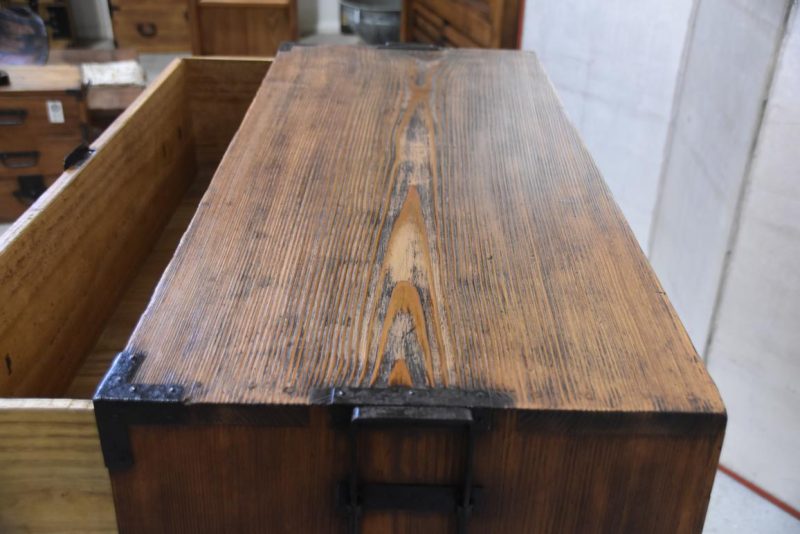 Antique 2 Section Clothing Chest 4 Drawers Width:955mm - Image 6
