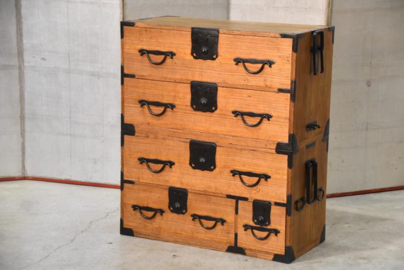Antique 2 Section Clothing Chest with a Secret Drawer  Width:865mm
