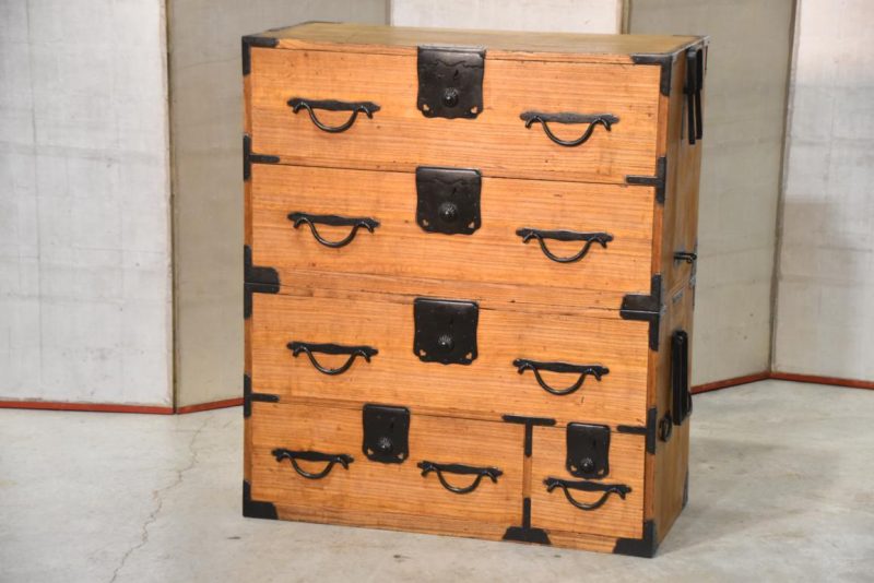 Antique 2 Section Clothing Chest with a Secret Drawer  Width:865mm - Image 2