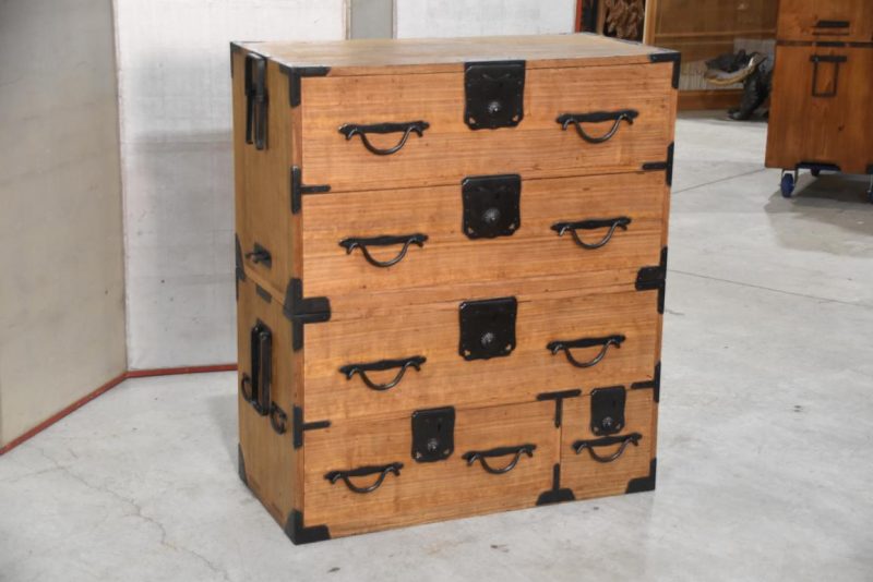 Antique 2 Section Clothing Chest with a Secret Drawer  Width:865mm - Image 5