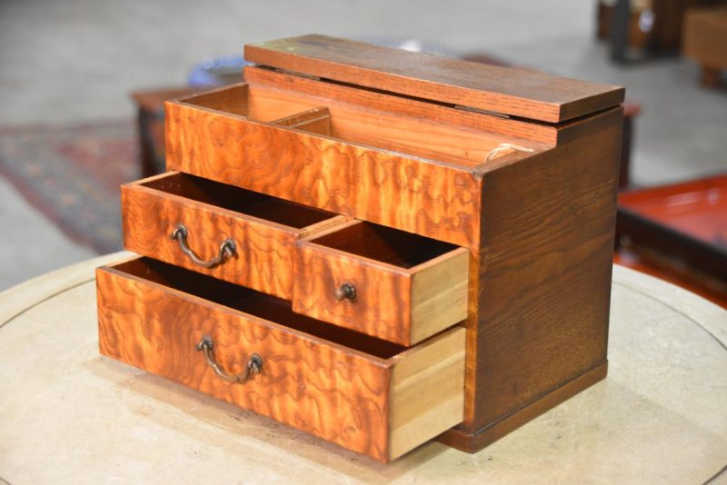 Hari Bako Japanese Vintage Sewing Box Width:265mm - Image 6