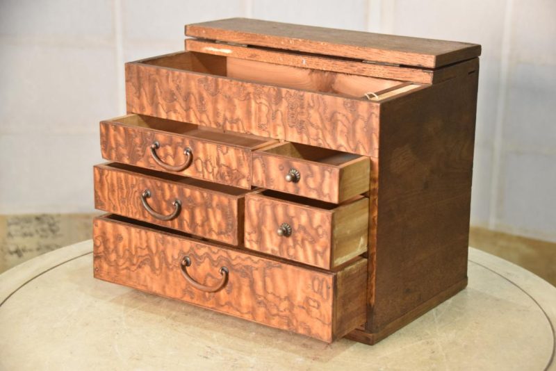 Hari Bako Japanese Vintage Sewing Box Width:297mm - Image 4