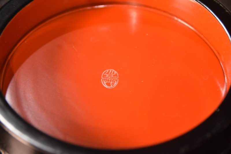 Chochin Shaped Jubako Lacquer Box Width:200mm - Image 4