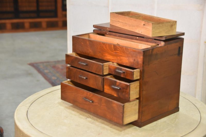 Hari Bako Japanese Vintage Sewing Box Width:290mm - Image 5