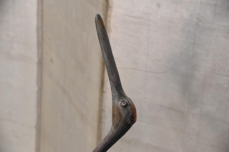 3 x Japanese Bronze Garden Cranes Height:1100mm - Image 3