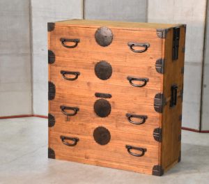 Antique 2 Section Clothing Chest 4 Drawers Width:975mm