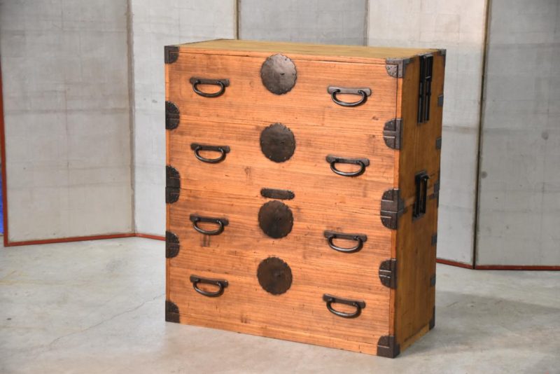 Antique 2 Section Clothing Chest 4 Drawers Width:975mm