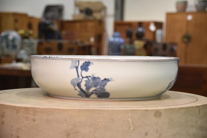 Blue and White Porcelain Bowl decorated with Melons Width:406mm - Image 7