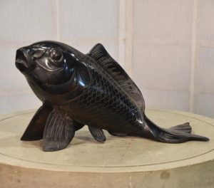 Koi Fish Okimono Width:420mm