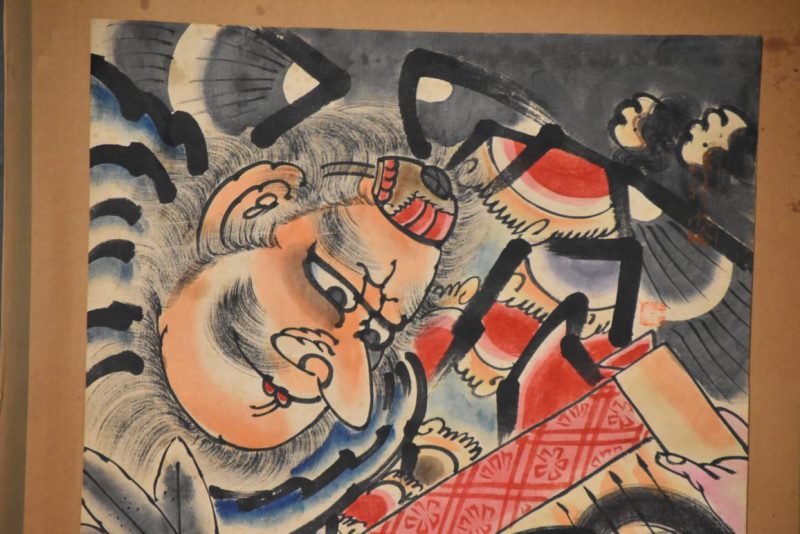 Japanese Hand Painted Kite Width:480mm - Image 2