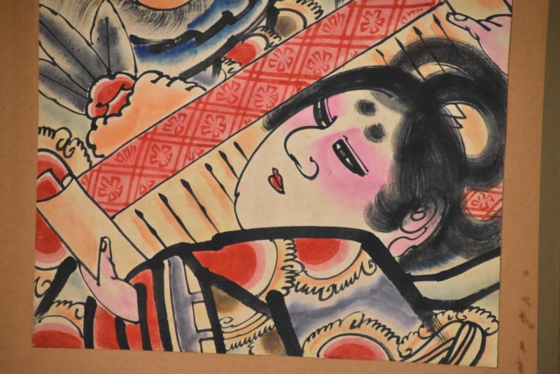 Japanese Hand Painted Kite Width:480mm - Image 4