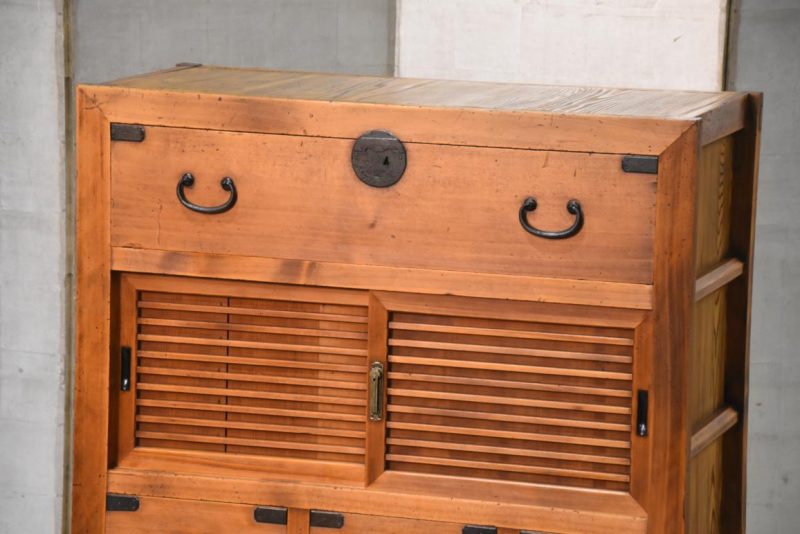 Choba Dansu Traditional Japanese Merchant Chest Width:910mm - Image 11