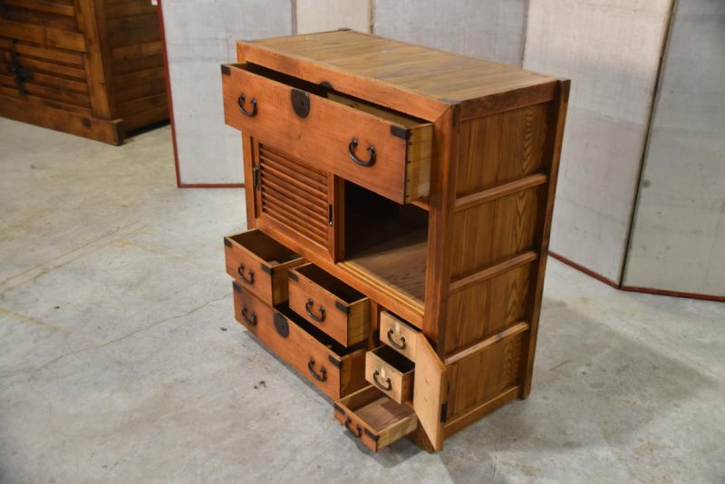 Choba Dansu Traditional Japanese Merchant Chest Width:910mm - Image 8