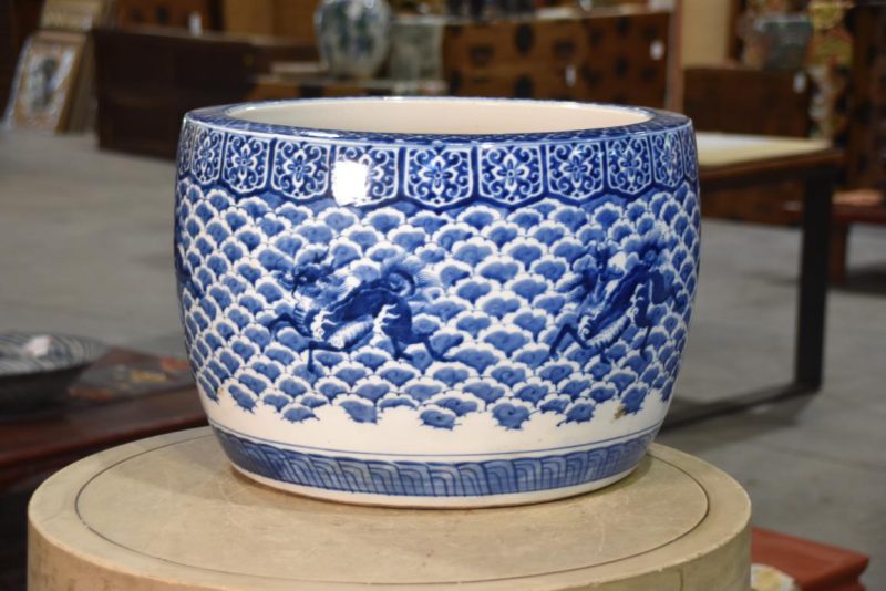 Japanese Kirin Ceramic Hibachi Width:460mm