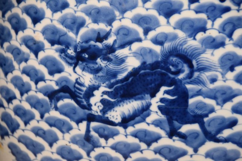 Japanese Kirin Ceramic Hibachi Width:460mm - Image 6