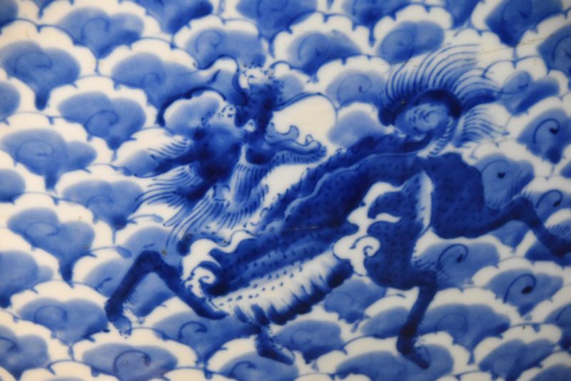 Japanese Kirin Ceramic Hibachi Width:460mm - Image 5