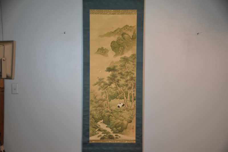 Japanese Landscape Scroll Height:1940mm